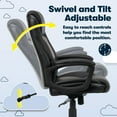 thumbnail image 9 of Serta Mid-Back Office Chair With Mesh Accents And Memory Foam, 9 of 10