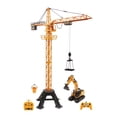 thumbnail image 1 of Kalee Site Force Heavy Crew RC Excavator & Tower Crane Toy Set, 1 of 12
