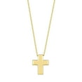 thumbnail image 1 of Polished Cross Pendant Necklace in 14K Gold, 1 of 4