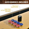 thumbnail image 9 of Barrington Urban 9 ft. Shuffleboard Table With Scratch-Resistant Playfield and 8 Puck Set with Bonus Dartboard, 9 of 9