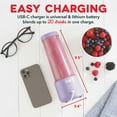 thumbnail image 6 of Dash Portable USB Blender With Bonus Jar, Assorted Colors, 6 of 6