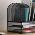 thumbnail image 2 of Safco Mesh Two & Six Combination Rack, Black, 2 of 10
