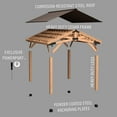 thumbnail image 13 of Backyard Discovery Norwood Cedar Gazebo with PowerPort, Choose Size, 13 of 14
