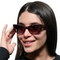 thumbnail image 5 of Christian Siriano Esti Angled Cat Eye  Plastic Sunglasses, 5 of 6