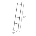 thumbnail image 6 of Honey-Can-Do Steel Ladder Blanket Rack, Black, 6 of 6