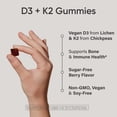 thumbnail image 4 of Sports Research Vitamin D3 + K2 Gummies, Plant-Based, 90 ct, 4 of 7