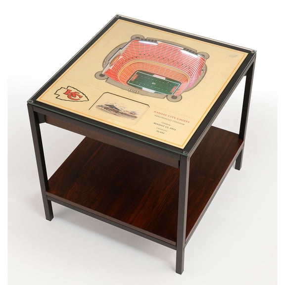 YouTheFan Kansas City Chiefs Lighted Stadium End Table