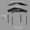 thumbnail image 13 of Range Steel Gazebo with Front Gable Overhang & PowerPort, 13 of 13
