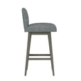 thumbnail image 8 of HH2 Home Upholstered Key Back Wood Adjustable Height Swivel Bar Stool, 8 of 19