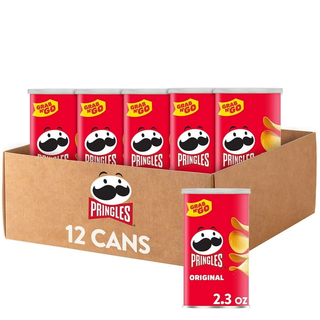 Pringles Grab N’ Go Original Potato Crisps, 2.36 oz., 12 pk.