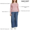 thumbnail image 4 of Nine West Women's Pointelle Sweater, 4 of 7