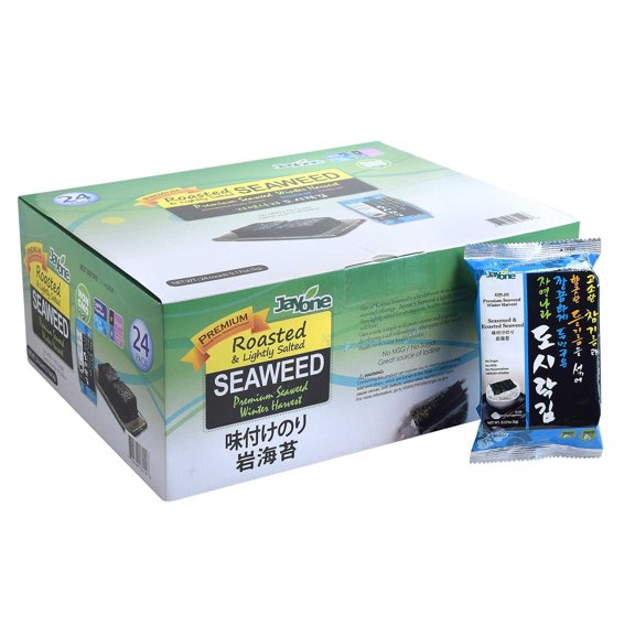 Jayone Roasted & Lightly Salted Seaweed, 0.17 oz., 24 pk.
