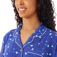 thumbnail image 4 of Member's Mark Women's Americana Notch Collar Short Sleeve and Short Pajama Set, 4 of 11