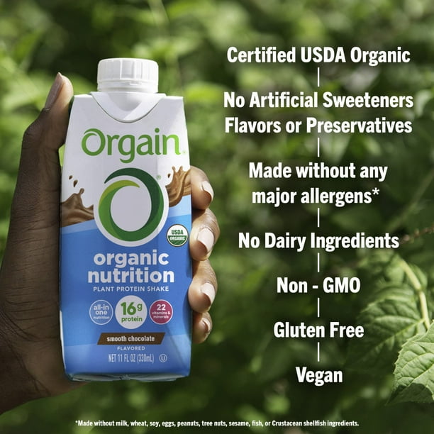 Orgain Organic Nutrition Vegan All-in-One Protein Plant Based RTD