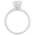 thumbnail image 3 of Emerald Diamond Solitaire Ring in 18K Gold, 3 of 3