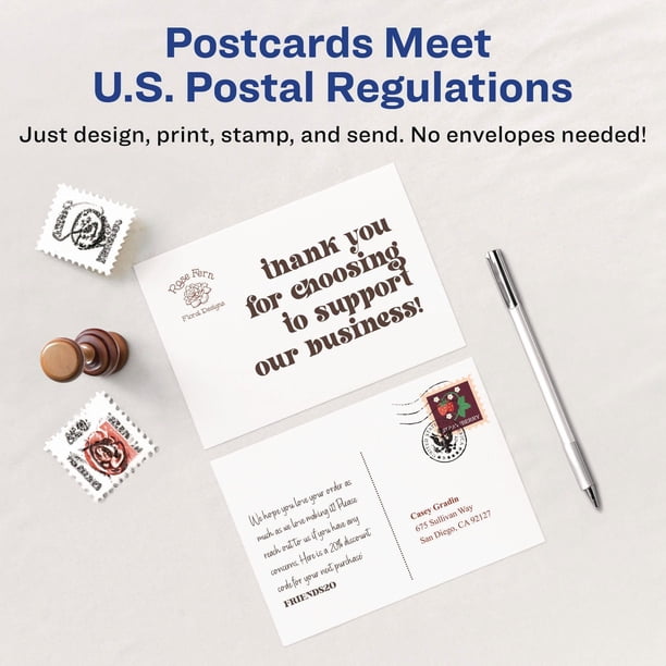 Postcard Box Dividers Cards & Spacers