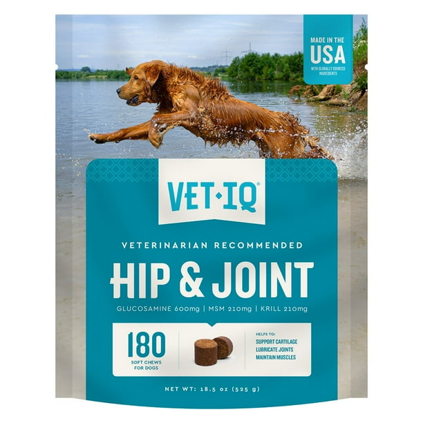 VETIQ Maximum Strength Hip Joint Soft Dog Chews, Chicken