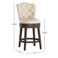 thumbnail image 3 of HH2Home Edenwood Wood Counter Height or Bar Height Swivel Stool, 3 of 10