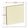 thumbnail image 4 of Universal Self-Stick Note Pads, 3 x 3, Yellow, 100-Sheet, 18/Pack, 4 of 5