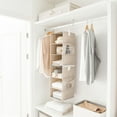 thumbnail image 4 of We Think Storage Set of 4 Attachable Three-Shelf Hanging Closet Organizers, Assorted Colors, 4 of 6