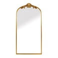 thumbnail image 2 of Azalea Park 36" x 72" Antique Gold Filigree Style Metal Leaner Floor Mirror, 2 of 7