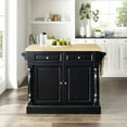 thumbnail image 3 of Crosley Furniture Oxford Butcher Block Kitchen Island with Microwave Stand, Storage Shelves, and Drawers, 3 of 11