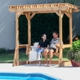 thumbnail image 2 of Backyard Discovery Callahan Cedar Pergola Swing, 2 of 10