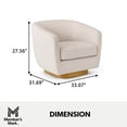 thumbnail image 3 of Member's Mark Barrel Swivel Chair, 3 of 8