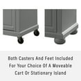 thumbnail image 5 of Crosley Furniture Alexandria Granite Top Full Size Kitchen Island/Cart, Gray, 5 of 16