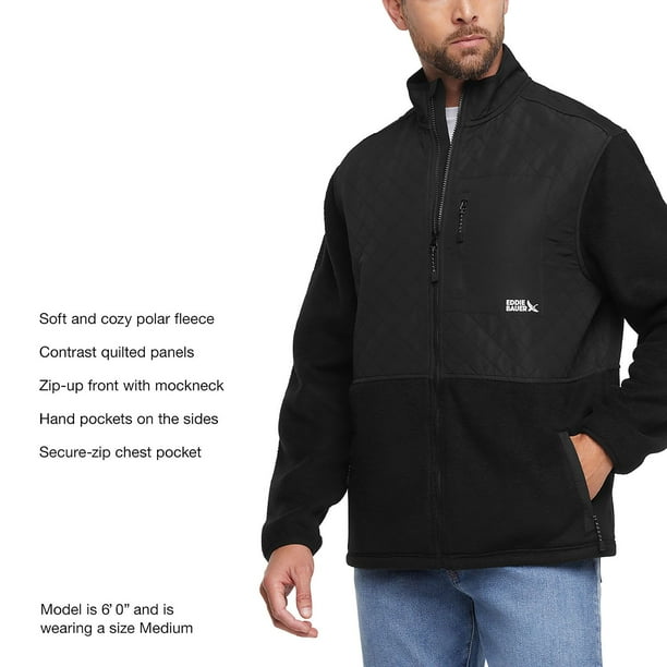 Eddie Bauer Men's Mixed Media Fleece Jacket - Samsclub.com
