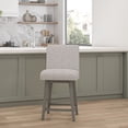 thumbnail image 1 of HH2 Home Parson Wood Adjustable Height Swivel Bar Stool, 1 of 19