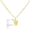 thumbnail image 4 of Initial Paperclip Chain Pendant Necklace in 14K Gold, 4 of 5