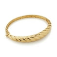thumbnail image 2 of Graduated Twist Bangle Bracelet in 14K Gold, 2 of 2