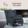 thumbnail image 3 of Sydney Fabric Pushback Recliner, Assorted Colors, 3 of 8