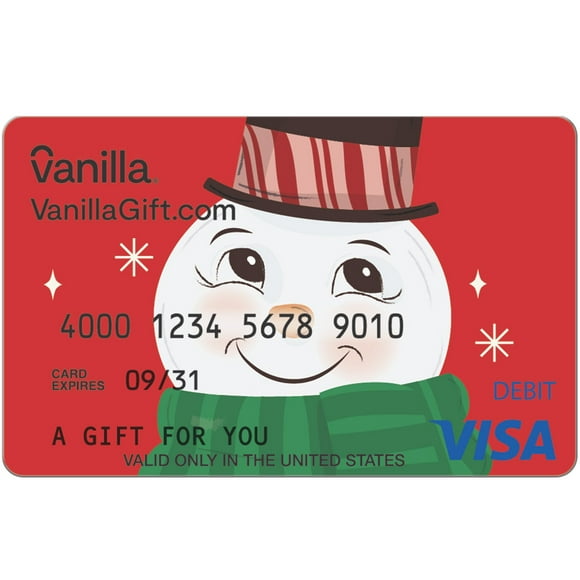 Vanilla Visa Holiday $50 Email Delivery Gift Card