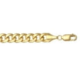 thumbnail image 2 of Cuban Chain Necklace in 14K Gold, 8mm, 2 of 4