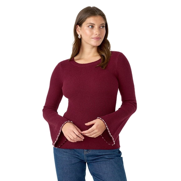 Edited by Hunter McGrady Women's Pearl Trim Sweater