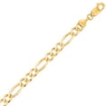 thumbnail image 2 of Solid Figaro Chain Necklace in 14K Gold, 2 of 4