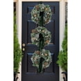 thumbnail image 2 of Member's Mark Pre-Lit Wreath Décor with Evergreen Velvet Sash, 2 of 6