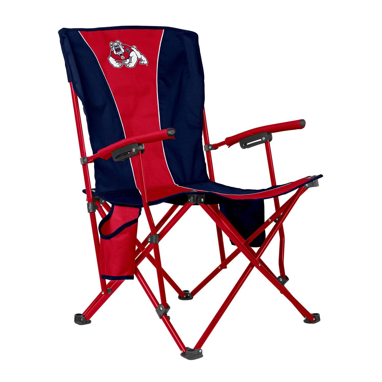 Logo Brands Fresno State Bulldogs Hard Arm Chair