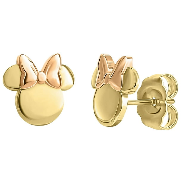 Disney Mickey or Minnie Mouse Earring in 14K Gold