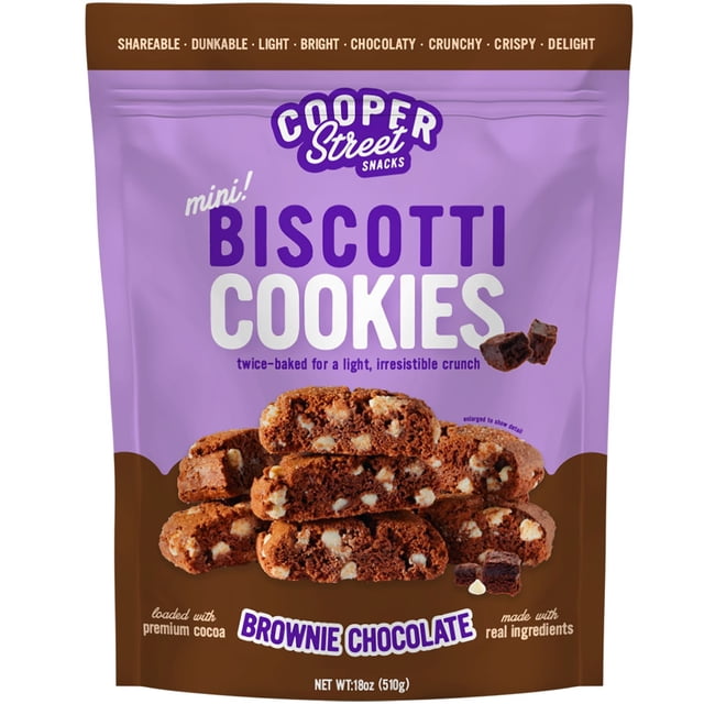 Cooper Street Mini Twice-Baked Cookies, Brownie Chocolate Crunch, 18 oz.