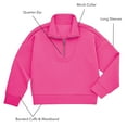 thumbnail image 5 of Member's Mark Girls Double Knit Sandwash Quarter Zip, 5 of 6