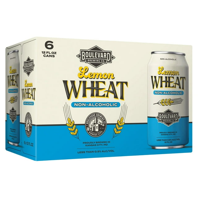 Boulevard Non-Alcoholic Wheat With Lemon Ale Beer, 12 fl. oz. can, 6 pk.