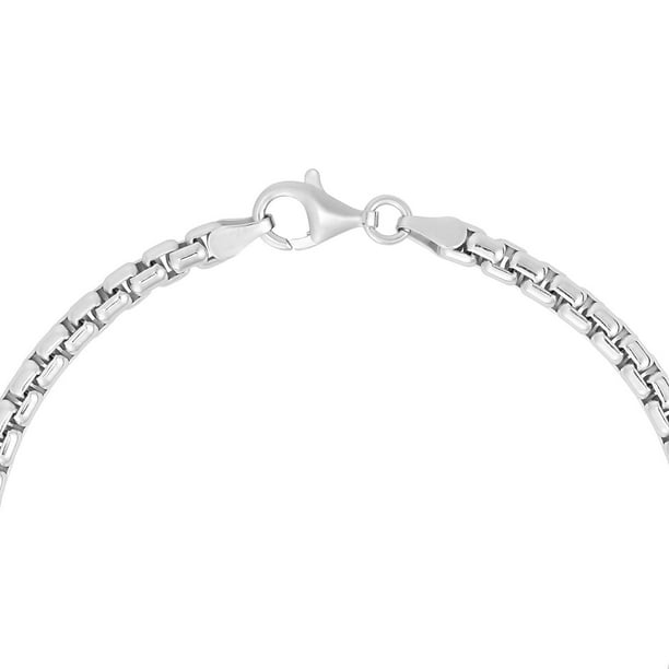 Oval Box Chain Bracelet in Sterling Silver - Samsclub.com