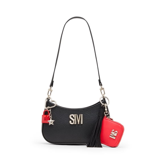 Steve Madden Logo Blibby Embossed Crossbody with Charms