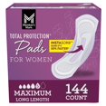 thumbnail image 1 of Member's Mark Total Protection Maximum Long Pads, 5 Drop, Choose Count, 1 of 8