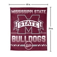 thumbnail image 7 of Logo Brands Mississippi State Bulldogs 60"x70" Super Plush Blanket, 7 of 7