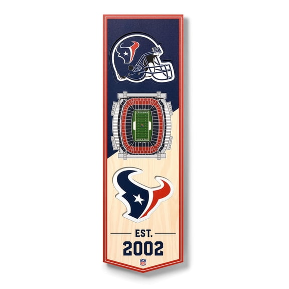 YouTheFan NFL 6" x 19" 3D Stadium View Banner
