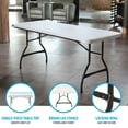 thumbnail image 4 of Lifetime 6' Commercial Grade Stacking Folding Table, Assorted Colors, 4 of 12